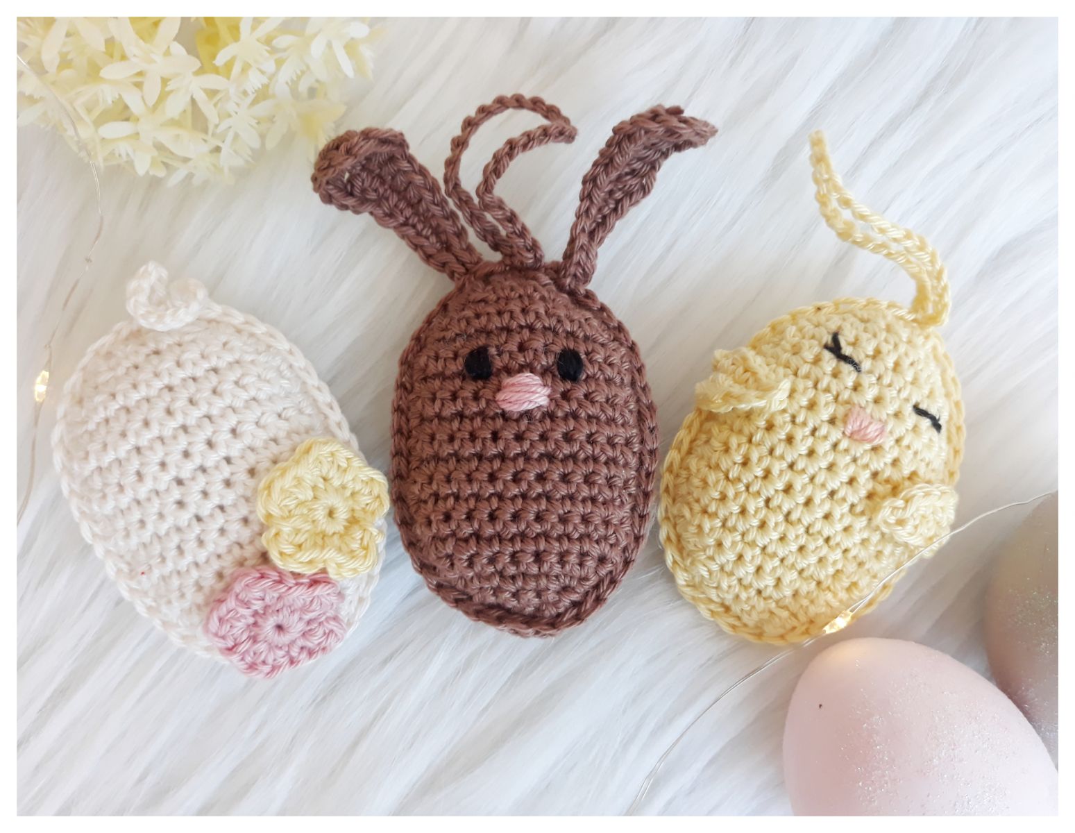 Blog-Inhaltsbild für 'Osteranhänger, kostenlose Häkelanleitung'